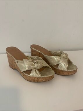 Sam And Libby Wedge Sandals Size 10 Claudia Style